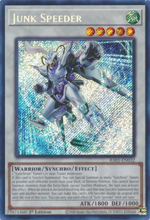 Junk Speeder RA01 EN032 Secret Rare Junk Speeder RA01 EN032 Secret Rare