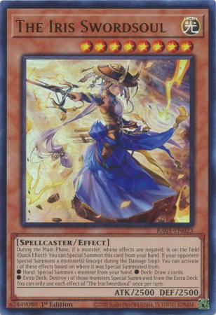 The Iris Swordsoul RA01 EN023 Ultra Rare The Iris Swordsoul RA01 EN023 Ultra Rare