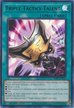 Triple Tactics Talent RA01 EN063 Ultra Rare Triple Tactics Talent RA01 EN063 Ultra Rare