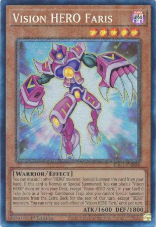 Vision HERO Faris RA01 EN004 Prismatic Ultimate Rare 25th Anniversary Rarity Collection Singles Vision HERO Faris RA01 EN004 Prismatic Ultimate Rare 25th Anniversary Rarity Collection Singles