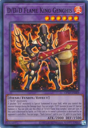 D D D Flame King Genghis OP19 EN009 Super Rare OTS Tournament Pack 19 OP19 D D D Flame King Genghis OP19 EN009 Super Rare OTS Tournament Pack 19 OP19