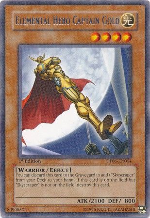 Elemental Hero Captain Gold DP06 EN004 Rare 1st Edition Duelist Pack Jaden Yuki 3 1st Edition Singles Elemental Hero Captain Gold DP06 EN004 Rare 1st Edition Duelist Pack Jaden Yuki 3 1st Edition Singles