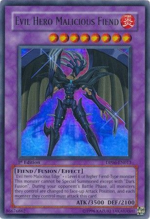 YUGIOH CARD Super Rare Evil Hero Malicious Fiend LCGX-EN072 Near Mint! 