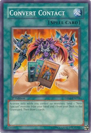 Convert Contact DP06 EN016 Common 1st Edition Duelist Pack Jaden Yuki 3 1st Edition Singles Convert Contact DP06 EN016 Common 1st Edition Duelist Pack Jaden Yuki 3 1st Edition Singles