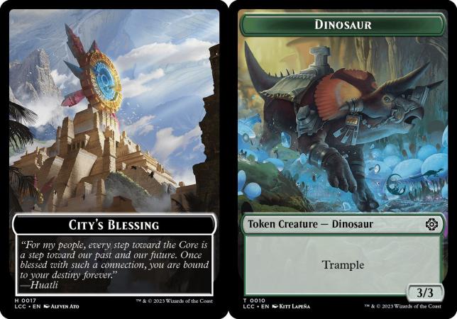 City s Blessing Dinosaur Double Sided Token 0017 0010 City s Blessing Dinosaur Double Sided Token 0017 0010