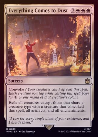 Everything Comes to Dust 0019 Foil Doctor Who Collector Booster Foil Singles Everything Comes to Dust 0019 Foil Doctor Who Collector Booster Foil Singles