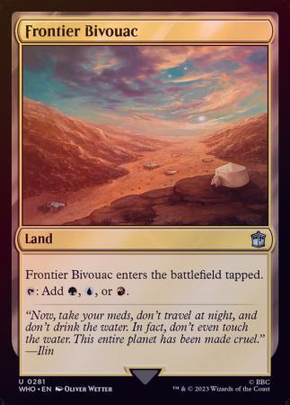 Frontier Bivouac 0281 Foil Doctor Who Collector Booster Foil Singles Frontier Bivouac 0281 Foil Doctor Who Collector Booster Foil Singles