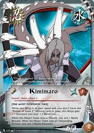 Kimimaro The Most Powerful Pike N 279 Super Rare Kimimaro The Most Powerful Pike N 279 Super Rare