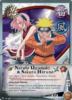 Naruto Uzumaki Sakura Haruno N 306 Rare Naruto Uzumaki Sakura Haruno N 306 Rare
