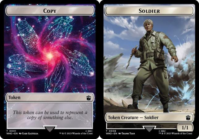 Copy Soldier Double Sided Token 0001 0008 Doctor Who Commander Singles Copy Soldier Double Sided Token 0001 0008 Doctor Who Commander Singles
