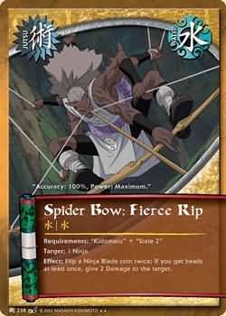 Spider Bow Fierce Rip J 238 Rare Spider Bow Fierce Rip J 238 Rare