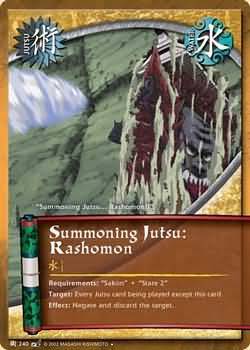 Summoning Jutsu Rashomon J 240 Uncommon Summoning Jutsu Rashomon J 240 Uncommon