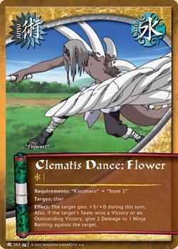 Clematis Dance Flower J 253 Rare Naruto Battle of Destiny Clematis Dance Flower J 253 Rare Naruto Battle of Destiny