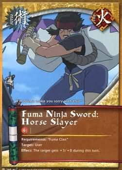 Fuma Ninja Sword Horse Slayer J 260 Common Naruto Battle of Destiny Fuma Ninja Sword Horse Slayer J 260 Common Naruto Battle of Destiny