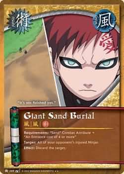 Giant Sand Burial J 269 Rare Naruto Battle of Destiny Giant Sand Burial J 269 Rare Naruto Battle of Destiny