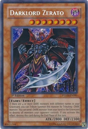 Darklord Zerato - PTDN-EN081 - Secret Rare 1st Edition