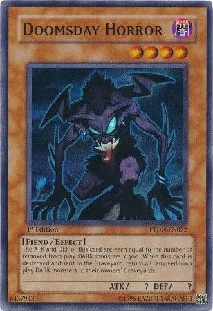 Doomsday Horror PTDN EN022 Super Rare 1st Edition Doomsday Horror PTDN EN022 Super Rare 1st Edition