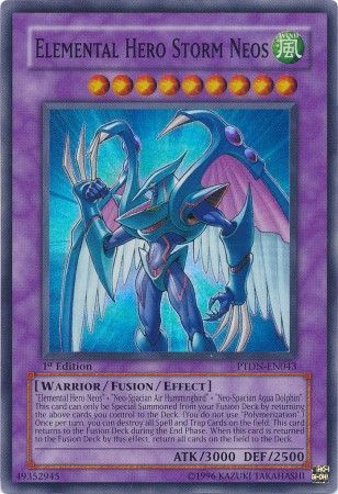 Elemental Hero Storm Neos PTDN EN043 Super Rare 1st Edition Elemental Hero Storm Neos PTDN EN043 Super Rare 1st Edition