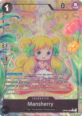 Mansherry Alternate Art Rare OP05 088 Foil Mansherry Alternate Art Rare OP05 088 Foil