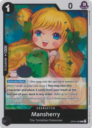 Mansherry OP05 088 Rare Foil Mansherry OP05 088 Rare Foil