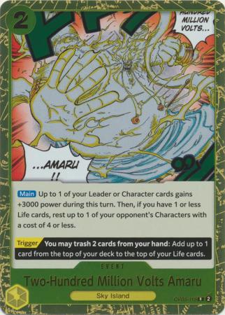 Two Hundred Million Volts Amaru OP05 115 Rare Foil Two Hundred Million Volts Amaru OP05 115 Rare Foil