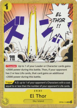 El Thor OP05 114 Uncommon El Thor OP05 114 Uncommon
