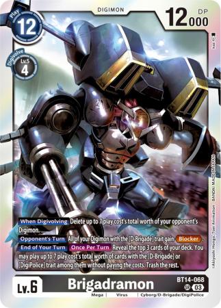 Brigadramon BT14 068 Super Rare Foil Blast Ace BT14 Singles Brigadramon BT14 068 Super Rare Foil Blast Ace BT14 Singles
