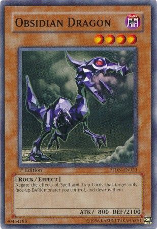 Obsidian Dragon PTDN EN023 Common 1st Edition Obsidian Dragon PTDN EN023 Common 1st Edition