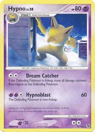 Reverse Holo Rare Pokemon Card Mint Hypno 72/214 Unbroken Bonds 