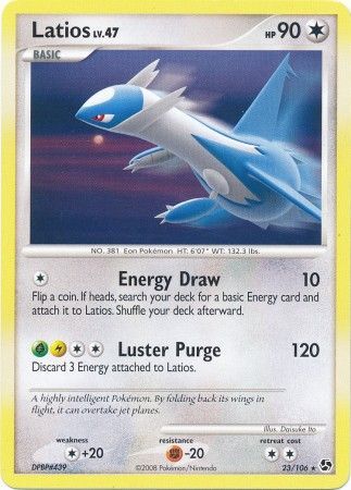 Latios 23 106 Rare Diamond Pearl Great Encounters Singles Latios 23 106 Rare Diamond Pearl Great Encounters Singles