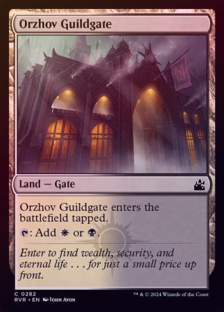 Orzhov Guildgate 0282 Foil Ravnica Remastered Foil Singles Orzhov Guildgate 0282 Foil Ravnica Remastered Foil Singles