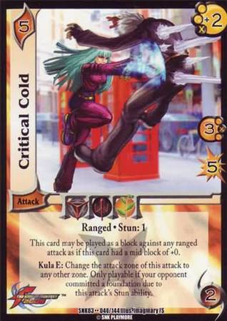 Critical Cold 040 Uncommon UFS SNK03 Cutting Edge Singles Critical Cold 040 Uncommon UFS SNK03 Cutting Edge Singles