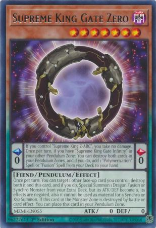 Supreme King Gate Zero MZMI EN055 Rare 1st Edition Supreme King Gate Zero MZMI EN055 Rare 1st Edition