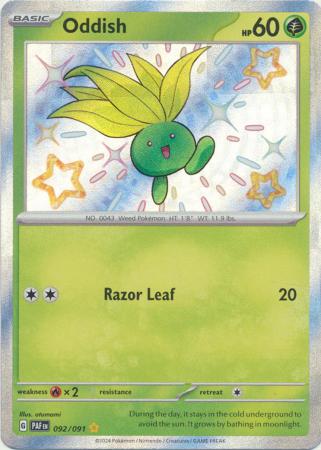 Oddish 092 091 Shiny Rare Oddish 092 091 Shiny Rare