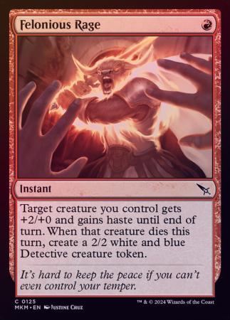 Felonious Rage 0125 Foil Felonious Rage 0125 Foil