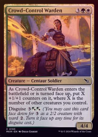 Crowd Control Warden 0193 Foil Crowd Control Warden 0193 Foil