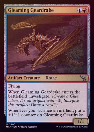Gleaming Geardrake 0205 Foil Gleaming Geardrake 0205 Foil