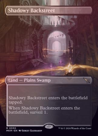 Shadowy Backstreet Borderless 0330 Foil Shadowy Backstreet Borderless 0330 Foil