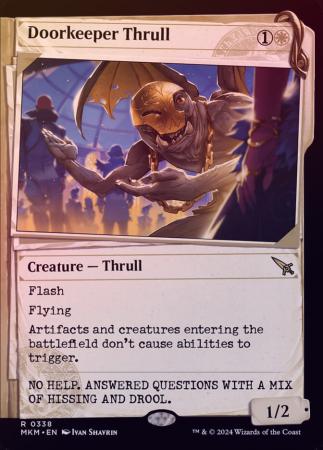 Doorkeeper Thrull Showcase 0338 Foil Murders at Karlov Manor Collector Booster Foil Singles Doorkeeper Thrull Showcase 0338 Foil Murders at Karlov Manor Collector Booster Foil Singles