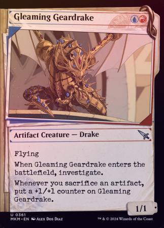Gleaming Geardrake Showcase 0361 Foil Gleaming Geardrake Showcase 0361 Foil