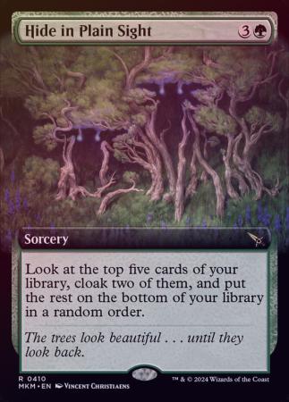 Hide in Plain Sight Extended Art 0410 Foil Hide in Plain Sight Extended Art 0410 Foil