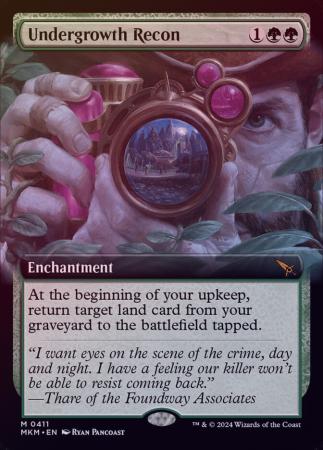 Undergrowth Recon Extended Art 0411 Foil Murders at Karlov Manor Collector Booster Foil Singles Undergrowth Recon Extended Art 0411 Foil Murders at Karlov Manor Collector Booster Foil Singles
