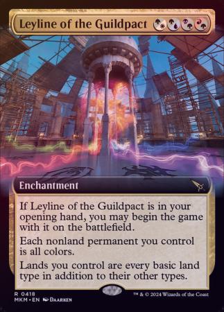 Leyline of the Guildpact Extended Art 0418 Foil Leyline of the Guildpact Extended Art 0418 Foil
