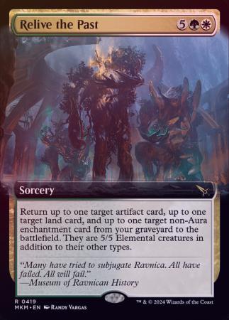 Relive the Past Extended Art 0419 Foil Relive the Past Extended Art 0419 Foil