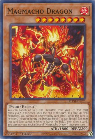 Magmacho Dragon PHNI EN025 Common 1st Edition Magmacho Dragon PHNI EN025 Common 1st Edition