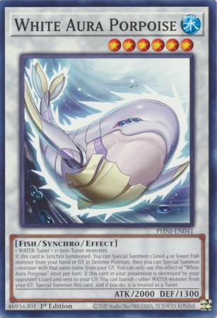 White Aura Porpoise PHNI EN041 Common 1st Edition White Aura Porpoise PHNI EN041 Common 1st Edition