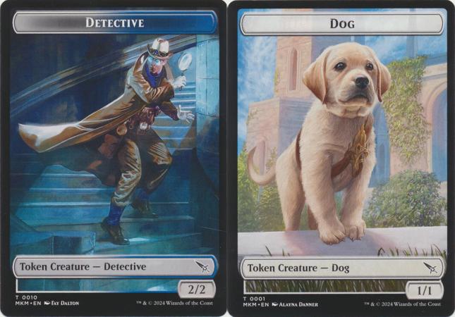 Detective 0010 Dog 0001 Foil Double Sided Token Detective 0010 Dog 0001 Foil Double Sided Token