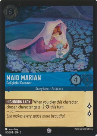 Maid Marian - Delightful Dreamer 150/204 – Disney Lorcana Card
