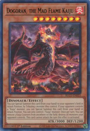 Dogoran the Mad Flame Kaiju BLC1 EN033 Ultra Rare 1st Edition Battles of Legend Chapter 1 1st Edition Singles Dogoran the Mad Flame Kaiju BLC1 EN033 Ultra Rare 1st Edition Battles of Legend Chapter 1 1st Edition Singles