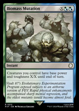 Biomass Mutation 0212 Universes Beyond Fallout Commander Singles Biomass Mutation 0212 Universes Beyond Fallout Commander Singles